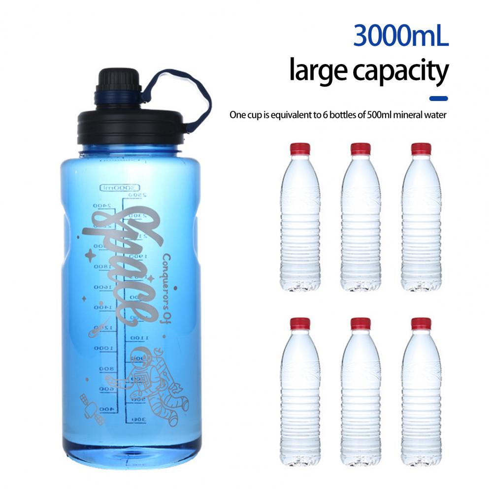 1100/1500/2000 / 3000 ml Bouteille sportive Sports High Captise Resistant Water Bottle Gandle Design Sport Sport Sport Falle pour extérieur