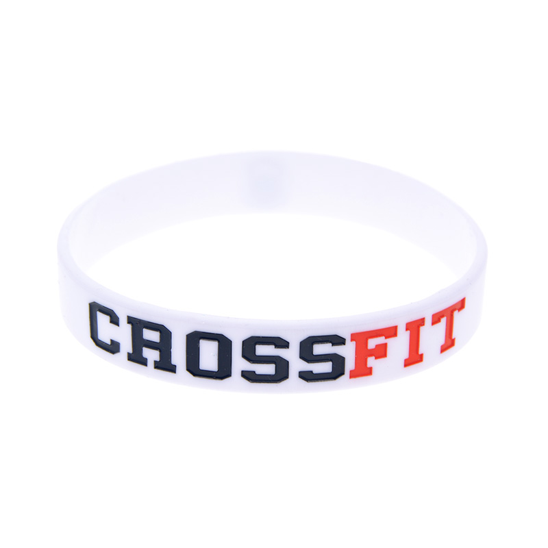 CrossFit Silicone Broupeau de 1/2 pouces de large bijoux de sport 4 couleurs