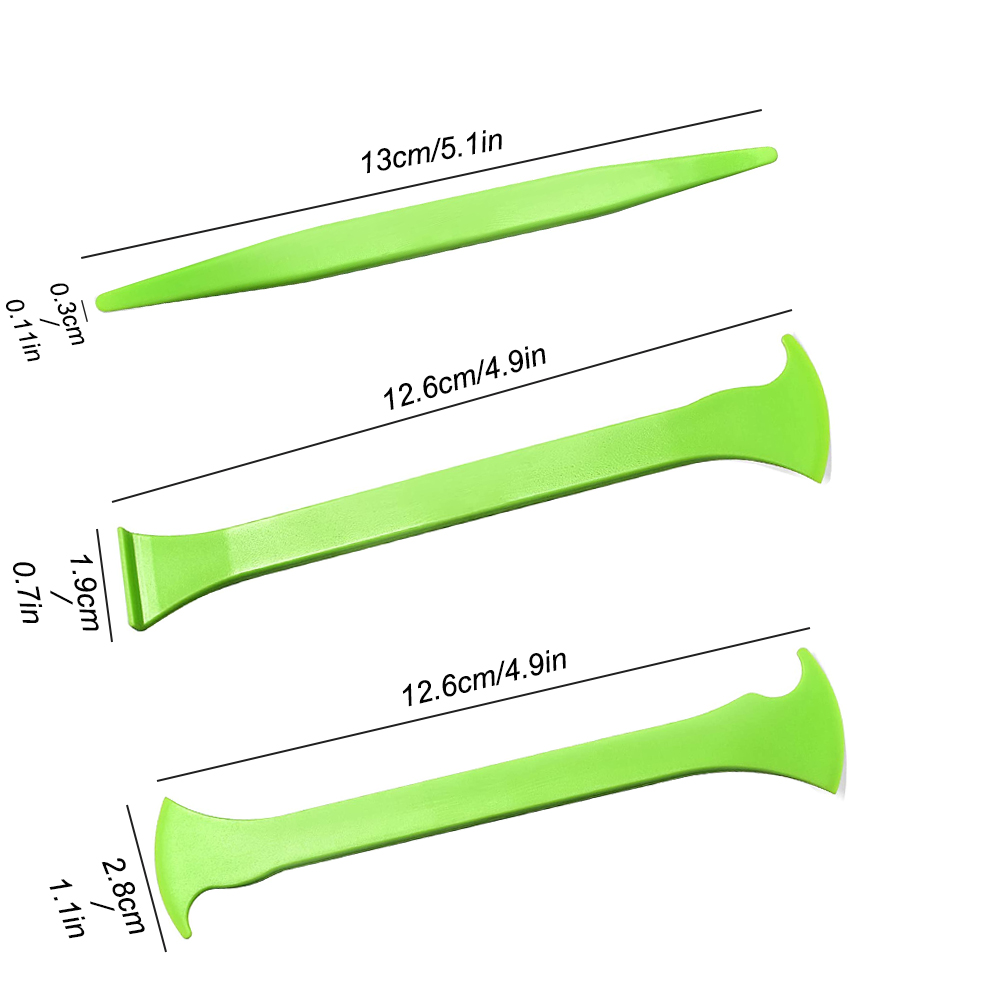 3 in 1 Strumento di involucro da 3 in vinile Micro Stick Squeegee Tinting Kit Curve di raschietto Curve di raschia