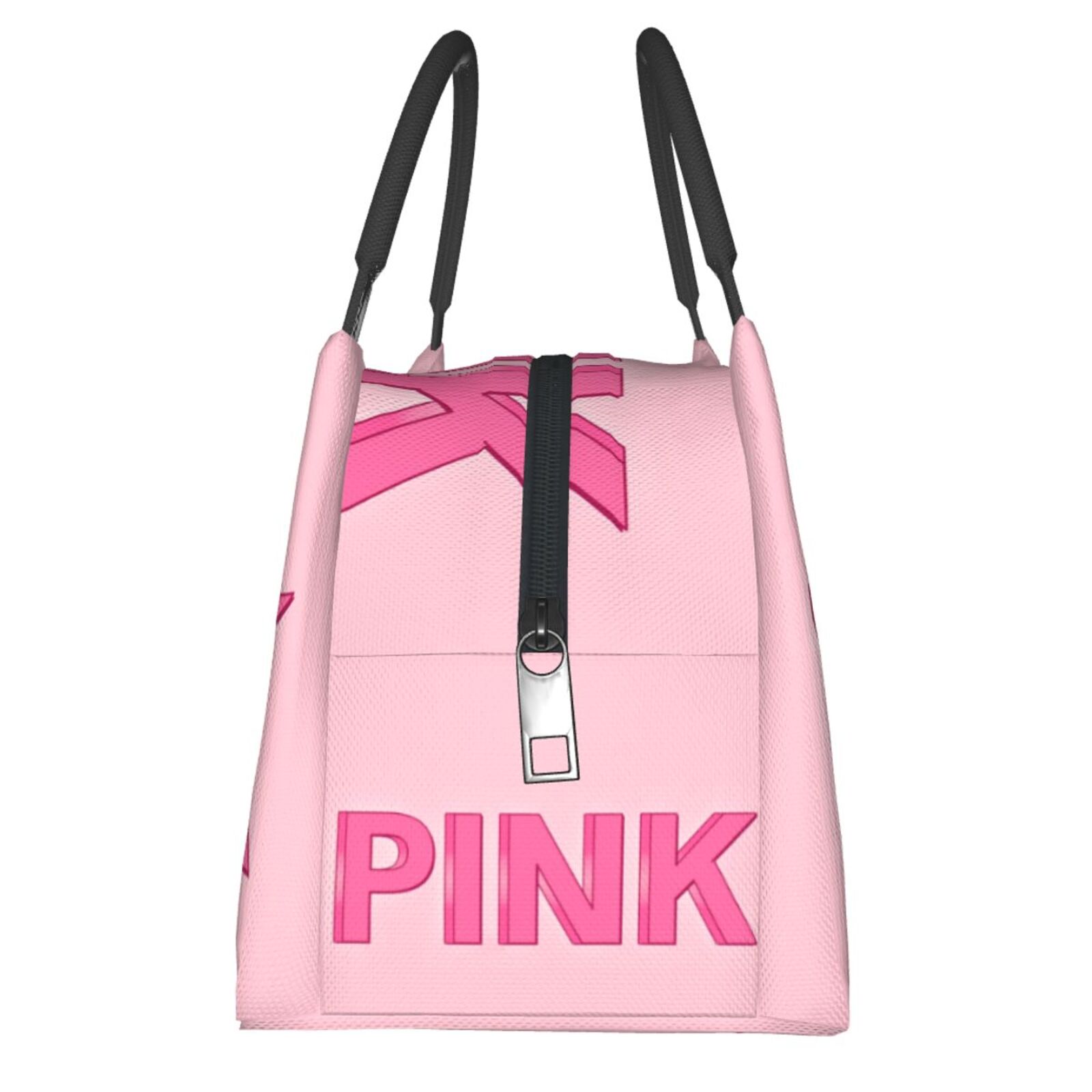 3D PRIMEL Pink Bag Bag Bolsa Bolsa Mulher Lunhana para Trabalho com Tote com Lunch Saga Kawaii Girl Shcool Picnic Office