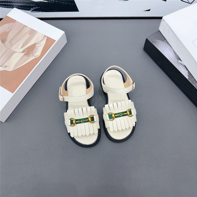 Babyontwerper schoenen zomer kinderen sandaal mode peuter hoogwaardige strand indoor sandalen jongens meisjes niet-slip casual dia's groothandel met doos