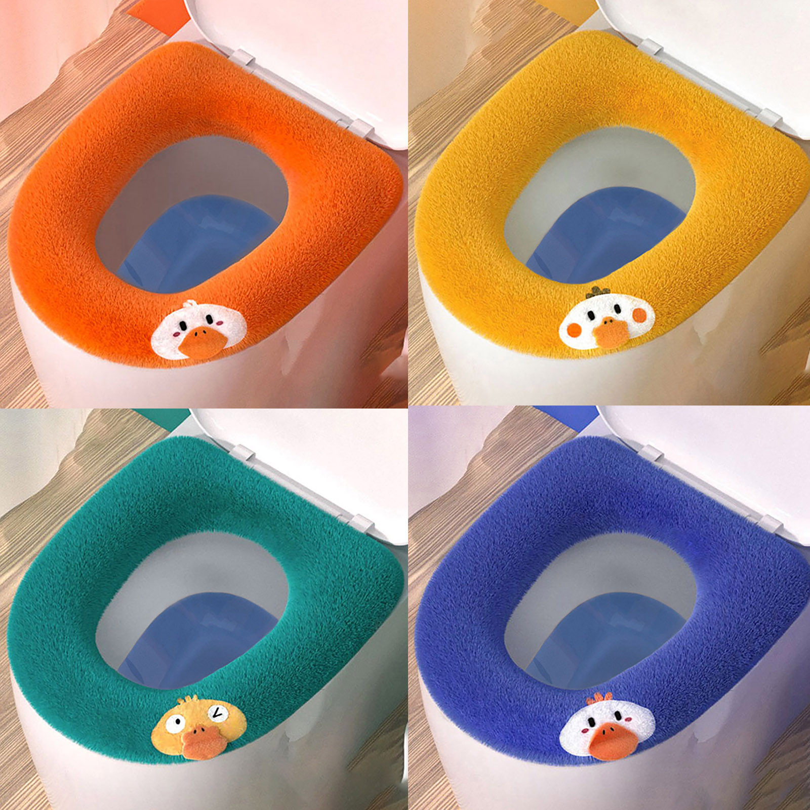 Soft Padded Toilet Seat Cover For Bathroomsstretchable Fibreseasy To Install Padded Bathroom Gel Mat Oversized Bath Mat