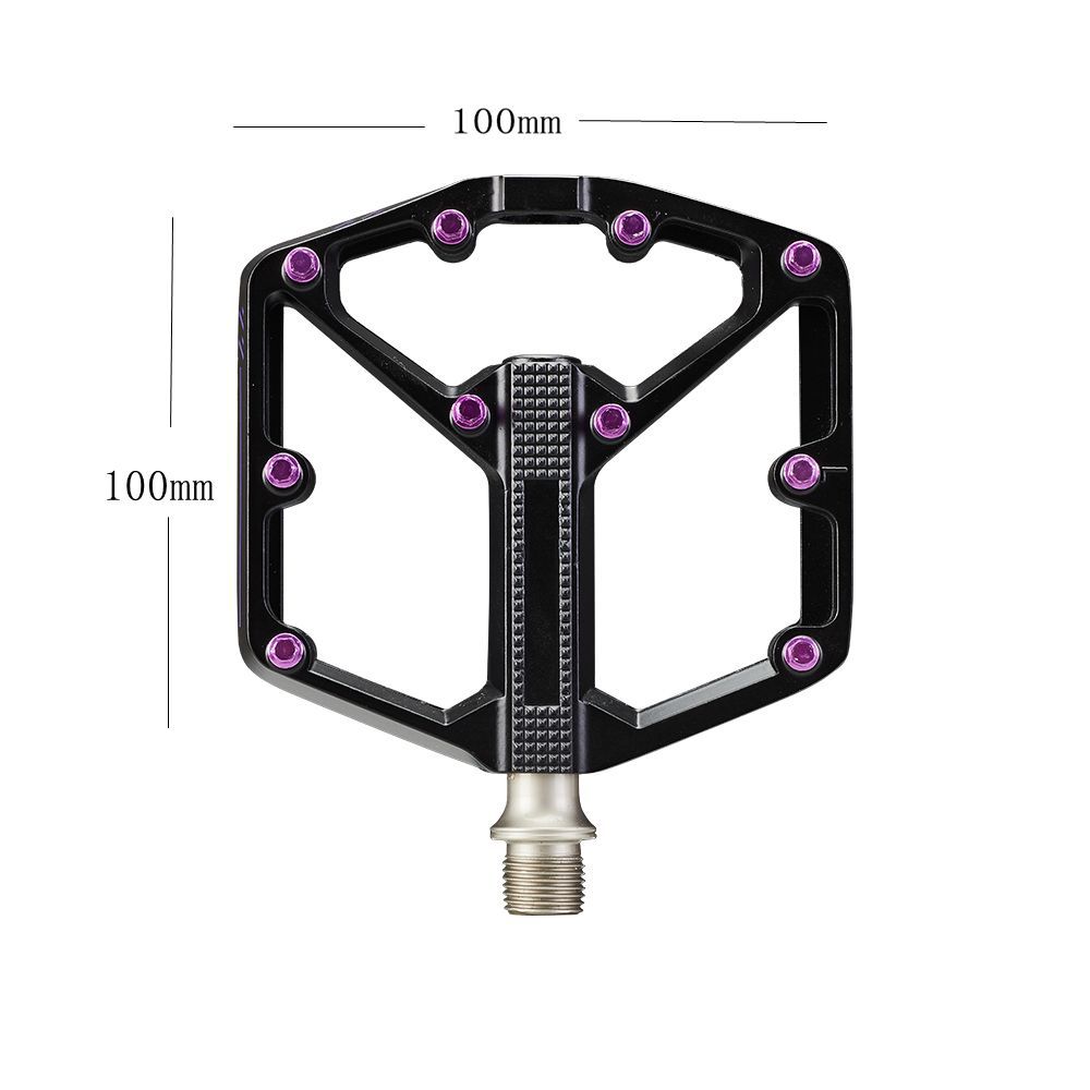 Rpantahi Stampes Flat BMX/MTB Bike Gold Pedal - Platform fietspedaal, minimaal profiel, verstelbare grip