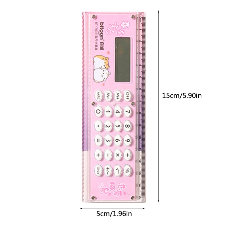 Straight Ruler 1 x Cell Powを使用したスマート計算機のためのH7EC MINI MULTI-PURPIED