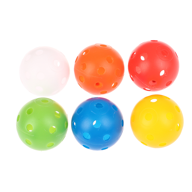 /Bag 42MM Multicolor Plastic Golf Training Balls Airflow Hollow Golf Ball Indoor Ourdoor Plastic Ball