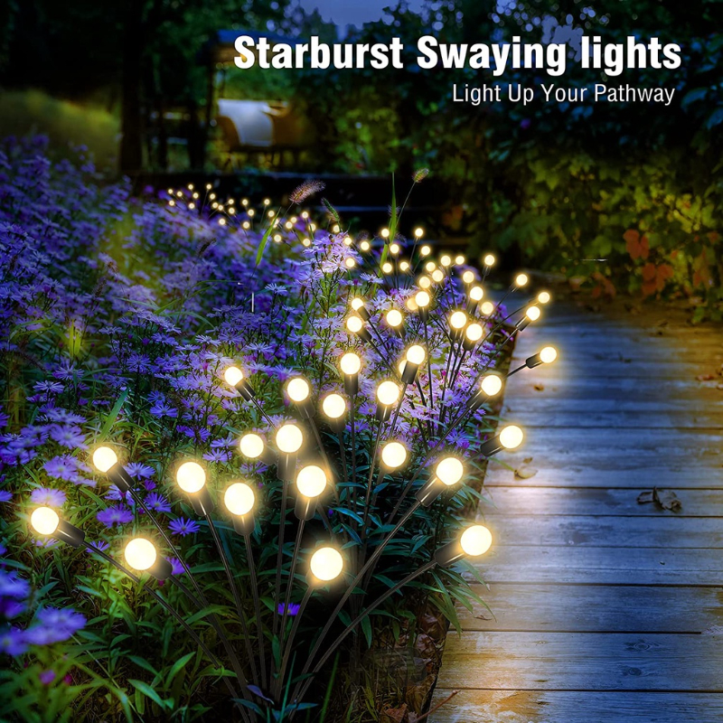 4/2/Solar Garden Light LED kołysanie Firework Firefly Lights Light