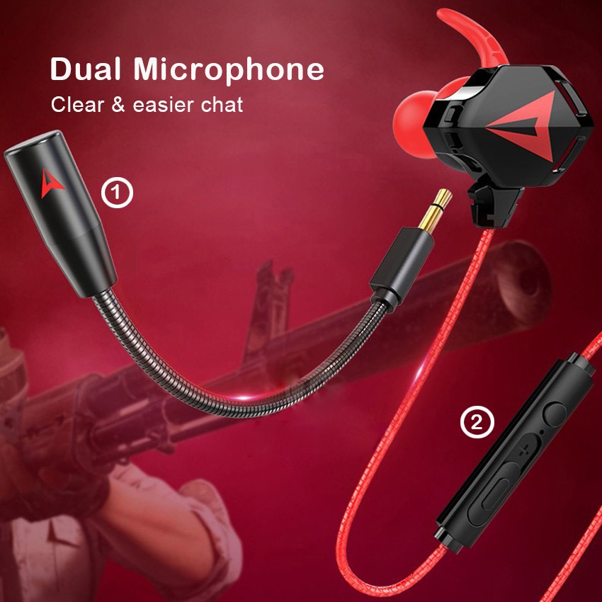 Aurione di gioco di tipo C PUBG PS5, auricolare cablato, microfono, controllo del volume, cuffia in-ear giocatore PC, 3,5 mm