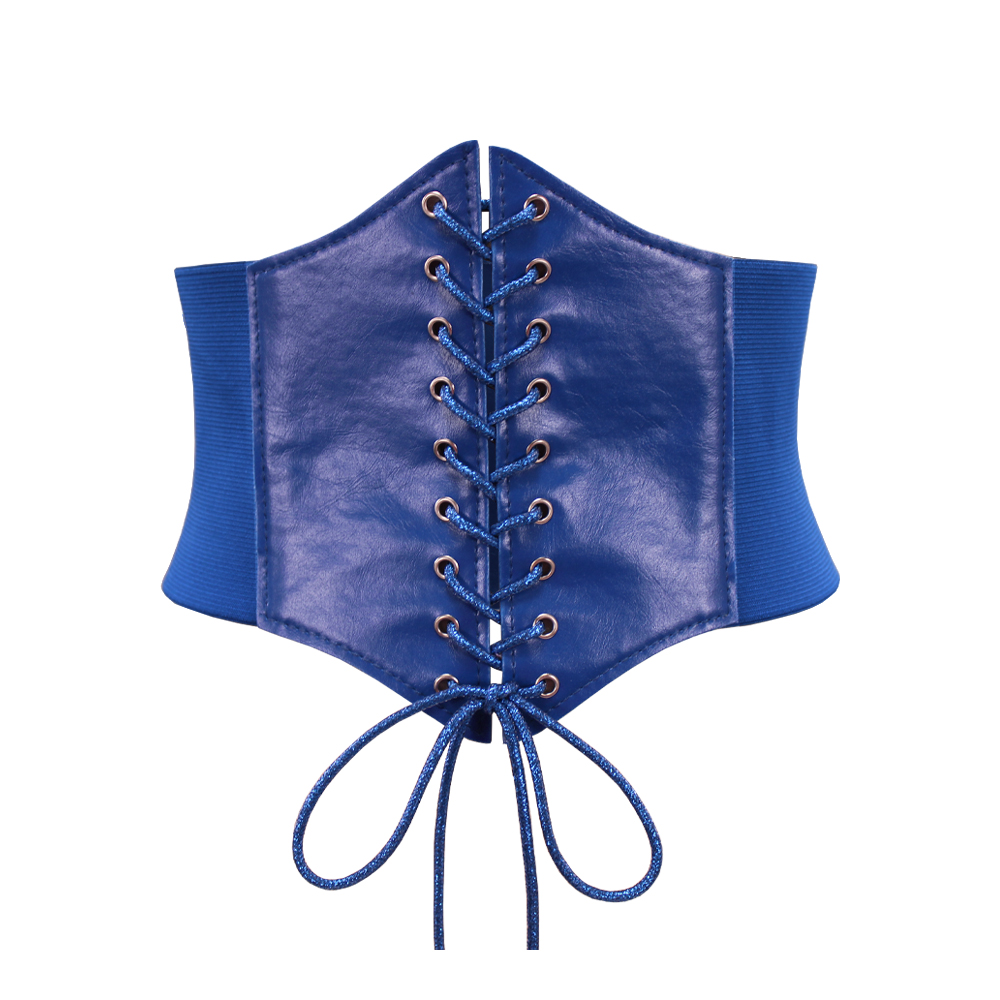 Sexy korsetten bustiers blauw geel paarse lichaamsvormige vrouwen gotische kleding underbust brede riem cincher bruids korsetten