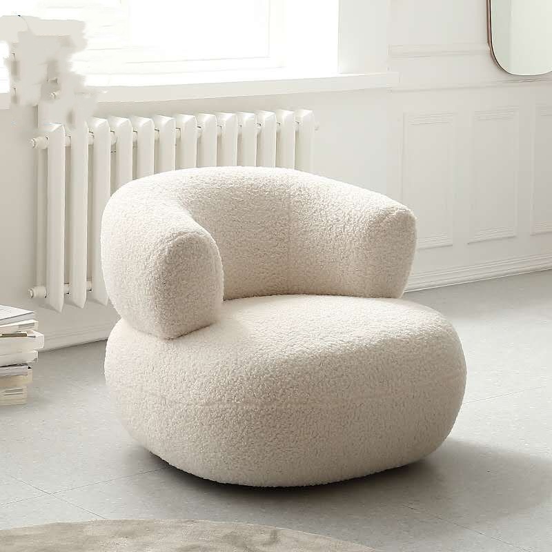 Sammetstolar nordiskt vardagsrum soffa bekväm enkel fåtölj glamour avkopplande individuell lata stol kreativa golvmöbler