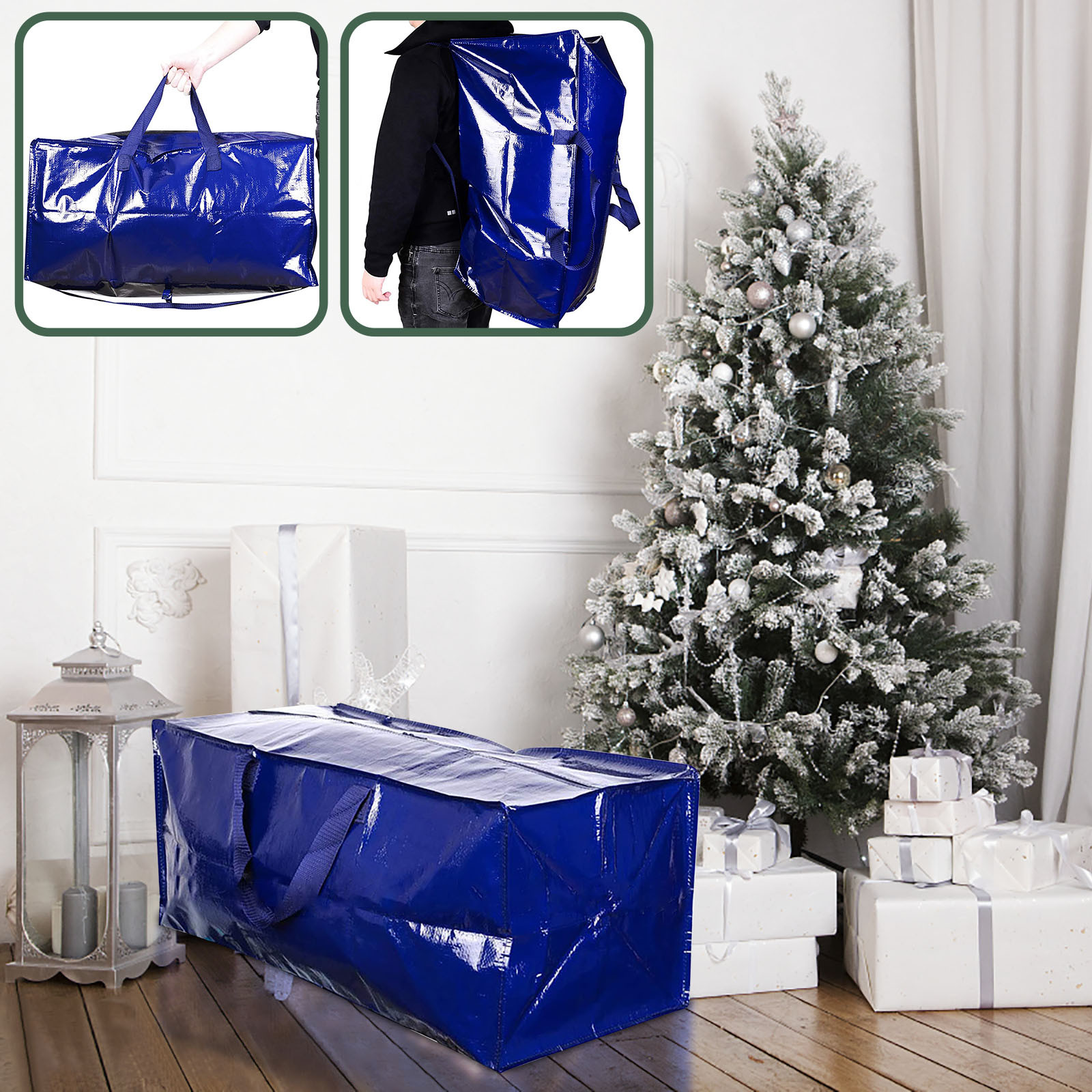 Sac de rangement d'arbre de Noël peut stocker le sapin de Noël Christmas Rangement de cadeaux Home Store Organisateur Organisateur de rangement de blanchisserie