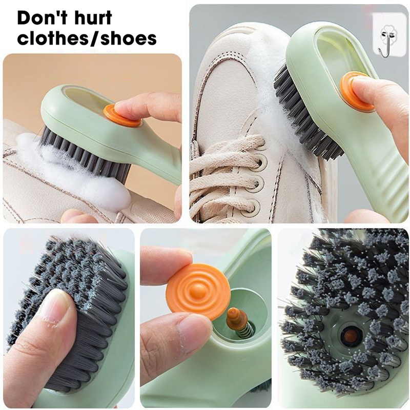 自動液体排出靴ブラシディープクリーニング洗濯服の柔らかい毛の家庭用ツールランドリークリーニングブラシ