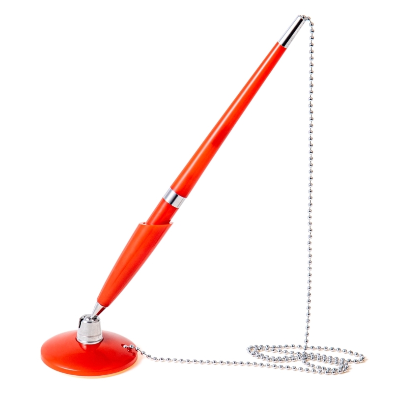 U75A Convenient and Style Desk Pen with Ball Chain Holder for Retailers and Offices