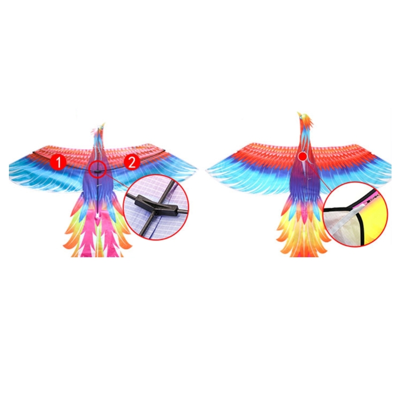 Énorme jouet phoenix kite pour les enfants et les adultes thème des oiseaux Activité sportive amusante pour débutant en plein air, activité sportive amusante en plein air