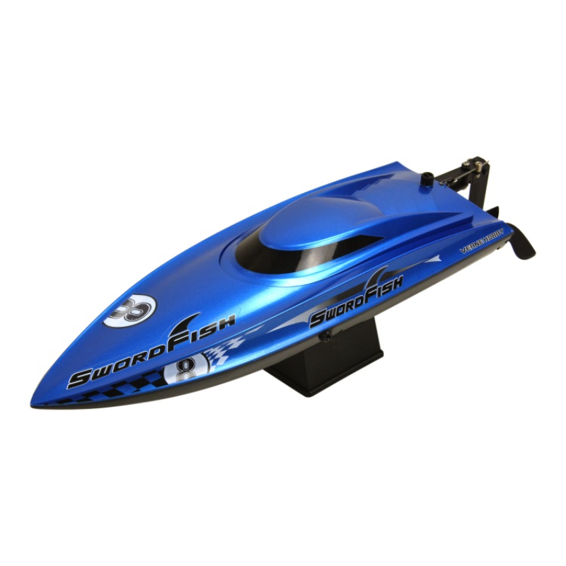 RC Boat Swordfish Control Modeboat finito con motore a spazzola da 17 pollici Modello di nave fai -da -te