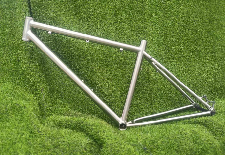 High End Titanium Bike Frame 27.5 tum 16/17/18 tum Snabbfrisättning + 27.5 tum titangaffel Tung belastning Titan bakre rack