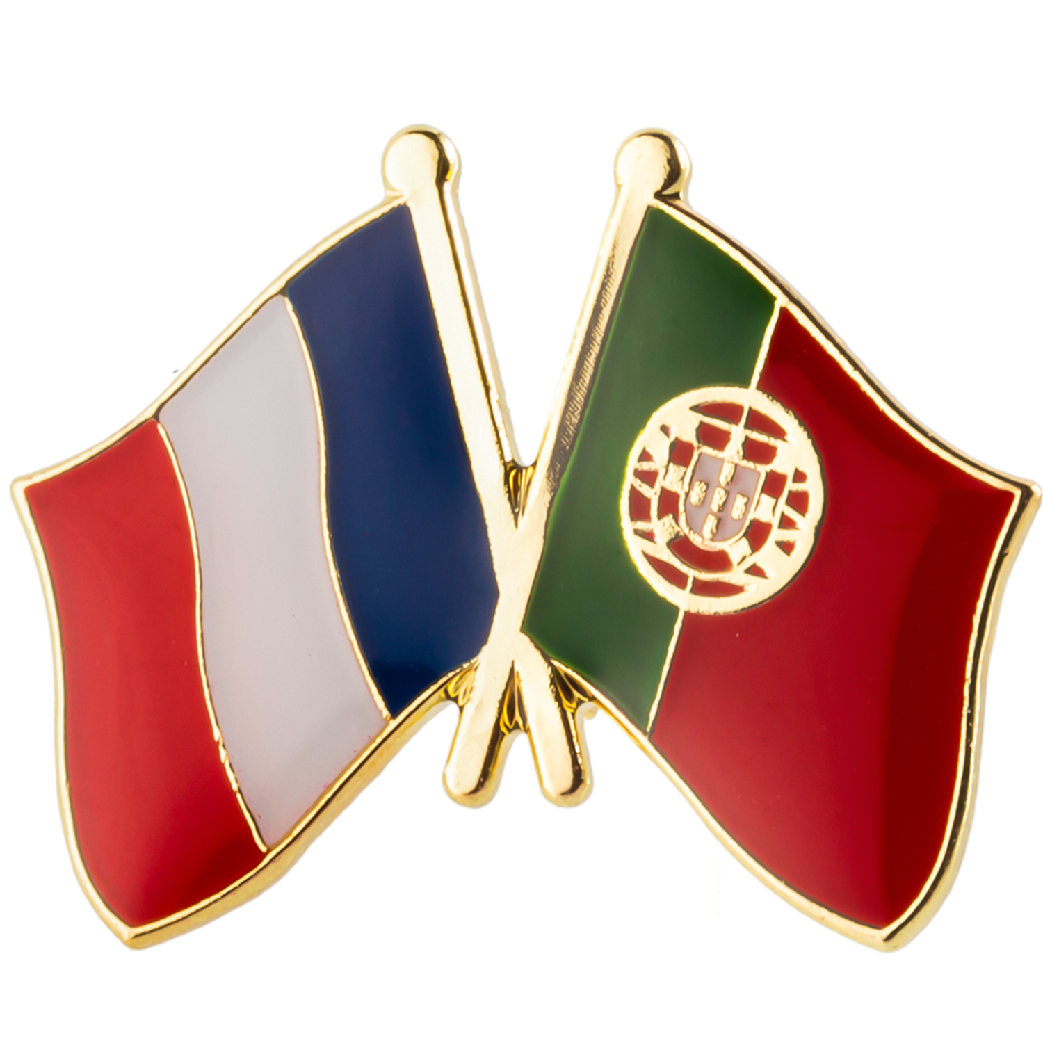 Frankreich Pakistan Freundschaft Flagg Metall Pin Abzeichen Dekorative Broschenstifte für Kleidung