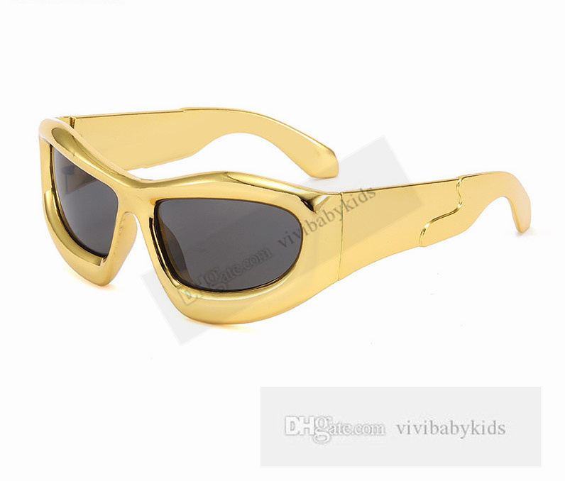 Fashion Children Lunettes de soleil Girls Hip Hop Fruit Frame de chauve-souris Lunettes de soleil Goggles Childre