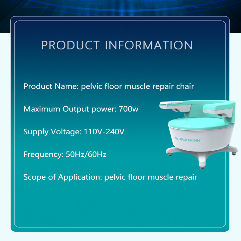 2024 Ems Pelvic Floor Muscle Repair Chair Noninvasive Postpartum Repair Urine Incontinence Vagina Tightening