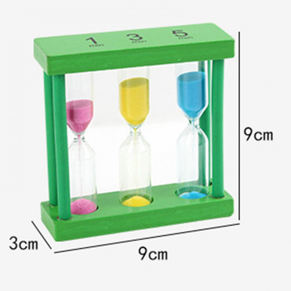 1 Sätt barn timglas leksak ljusa färger enkla bärande kreativ student tidshantering lärande timglas timer dagligen