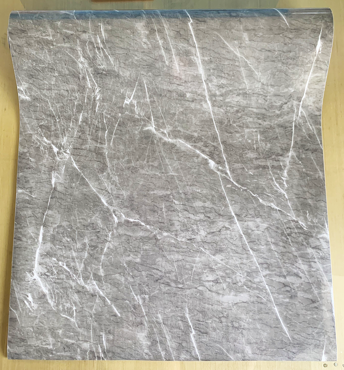 Foil Waterproof Marble Wallpaper for Bathroom Countertop PET Self Adhesive Oil Proof Contact Paper Stickers for Kitchen Cabinet