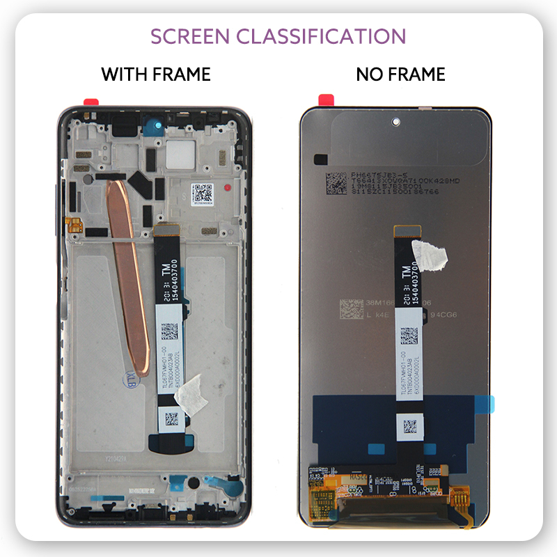 För Xiaomi POCO X3 Pro LCD Display Touch Screen Digitizer Assembly för Xiaomi X3 NFC M2007J20 MZB07Z MZB9965in LCD Ersätt delar