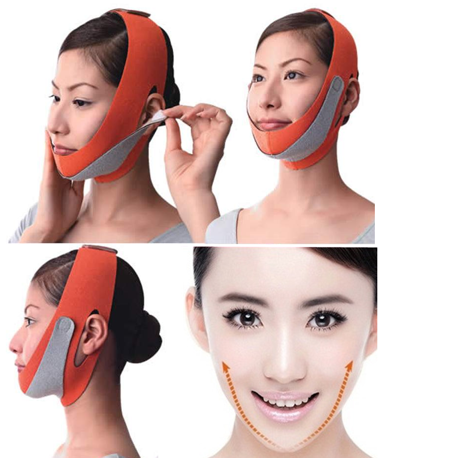 V cinta de vendaje elástica de forma Velástica Marca facial Slim Slimming Sport Tape Mask Venaje Lifting Beling Correa Face Care 