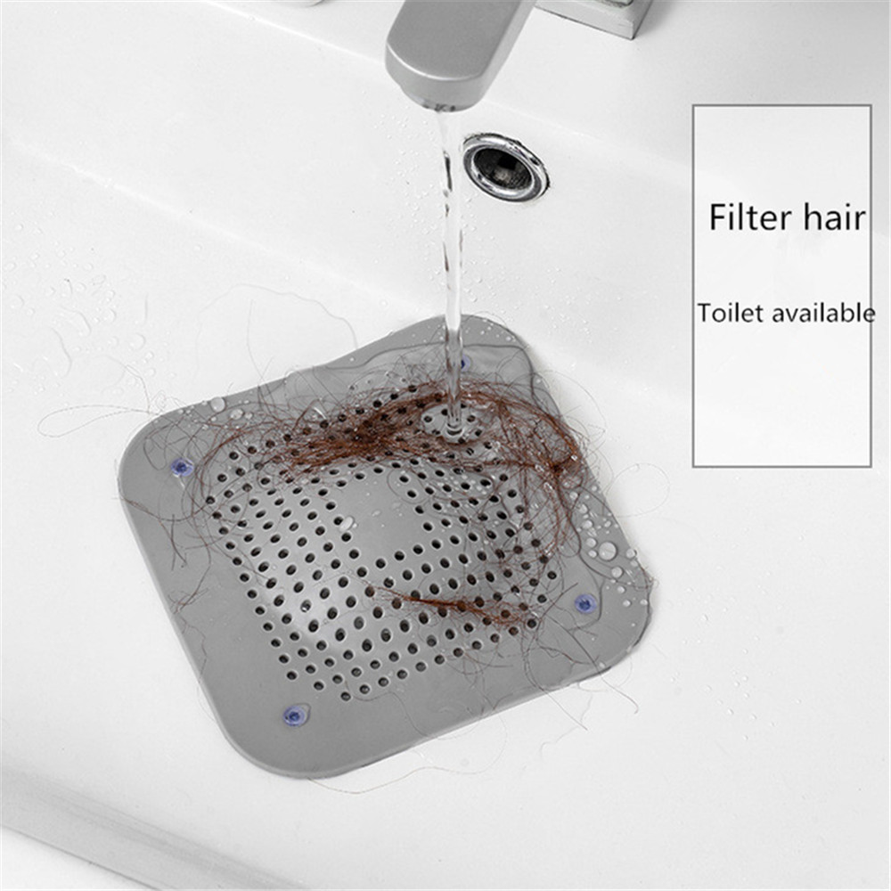 Silicone Hair Sinter Filtre Baignoire anti-bloquants Stopper Salle de bain Doudeur de salle de bain Doudeur de douche