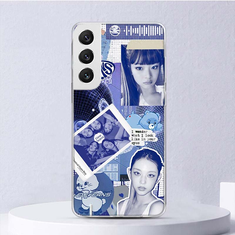 NEWS JEANS KPOP Case soft Samsung Galaxy M12 M21 M30S M31 M32 M51 M52 Copertina del telefono Nota 8 9 10 + 20 Ultra J4 J6 Plus J8 CAPA