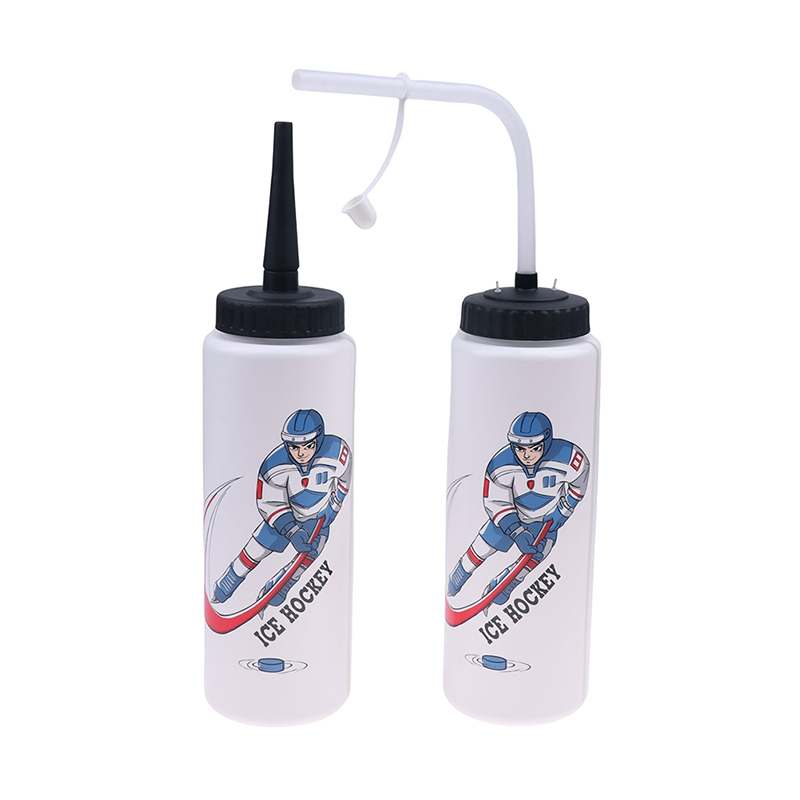 1000ml Ice Hockey Water Bottable portable grande capacité Football Lacrosse Bottle Classic Extended Tip Design Sports Gear