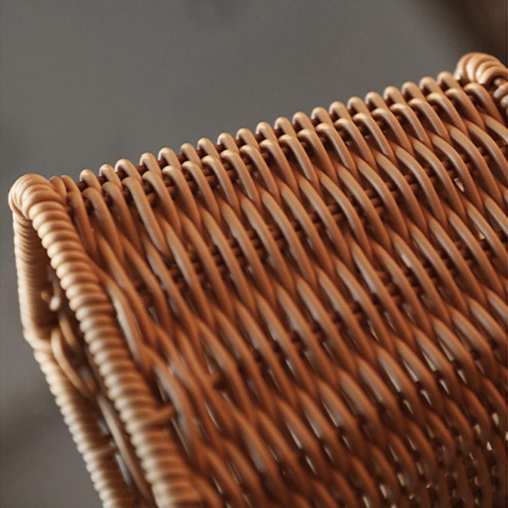 ハンドル付きの手織りのキッチン収納バスケット織りハンギングハンドメイドヴィッカーバスケットフルーツ雑貨のための主催者の家の装飾