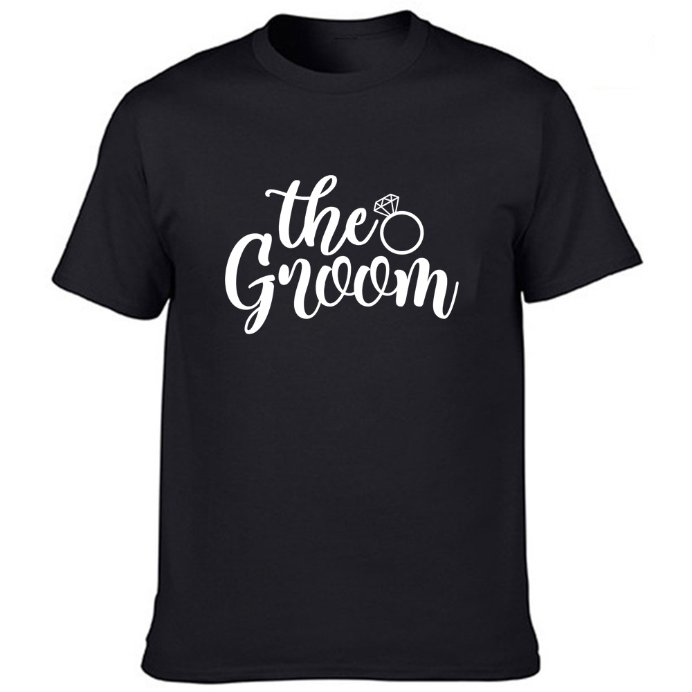 Groom Team Groom maschile a manica corta t-shirt Bachelor Party Graphic Husicl Bedicon Thirts Mash Wedding Migliore Migliore Man Tees Ropa