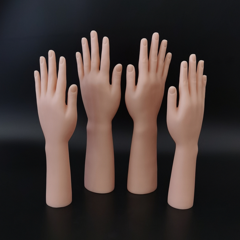 Durable PE Female Soft Mannequin Dummy Hand Model for Jewelry Rings Gloves Bracelets Display Stand Holder