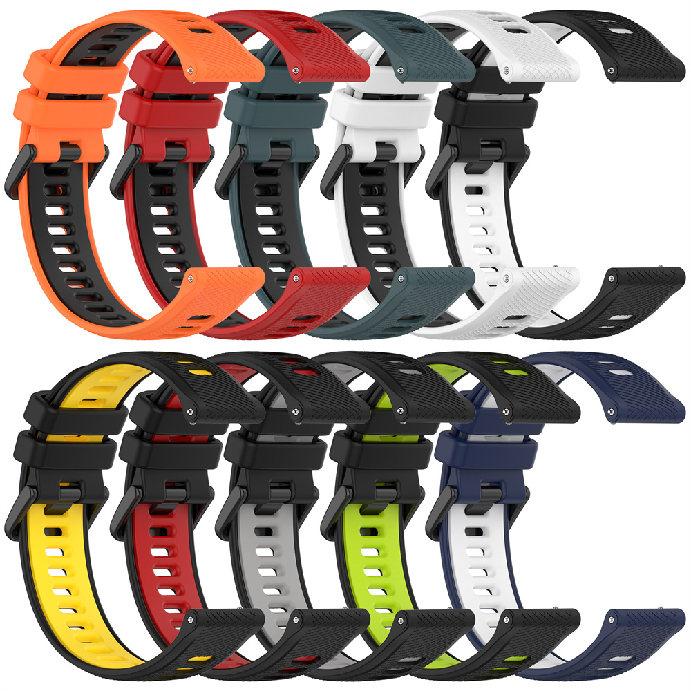 Behua 22mm Substituição Silicone Watch Band Out Outdoor Sport Watch Strap for Garmin Forerunner 255/265 Acessórios de pulseira de pulseira