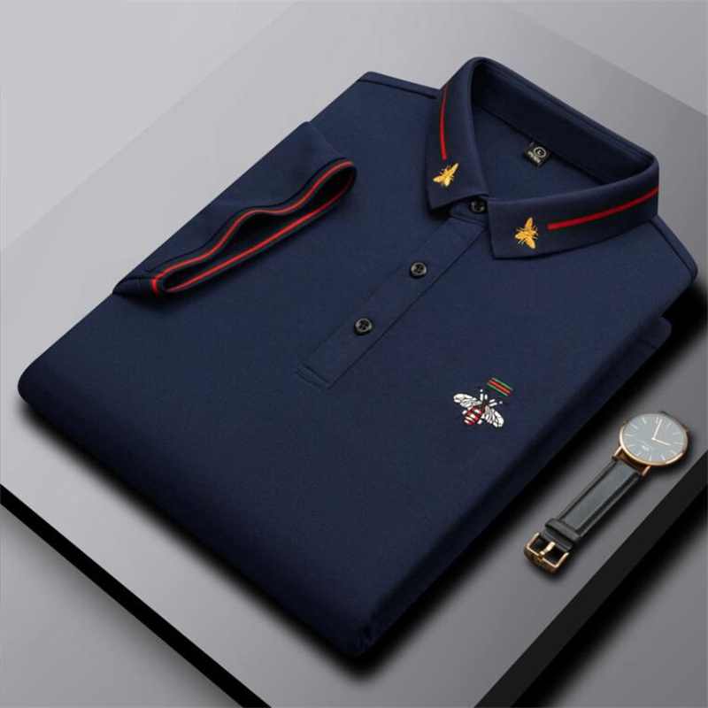 2024 män kvinnor polo skjortor lyx Italien designer broderade bi mens kläder kort ärm mode casual mäns sommar polo t shirt size m-4xl