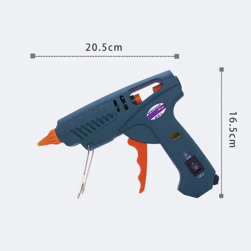 Gun Lim Gun Tool Bag 50W/150W 100W Hot Melt Lime Gun Copper Munstycke för 11 mm limpinne Hem Hantverk DIY Lime Hot Gun