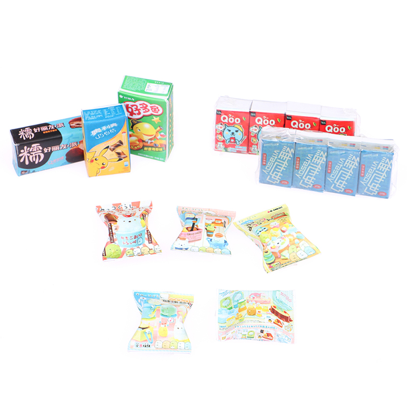 13 Types de poupées House Supermarket Daily nécessités Dollhouse Miniature Food Drink For Doll Pretend jouer des accessoires de décoration de cuisine