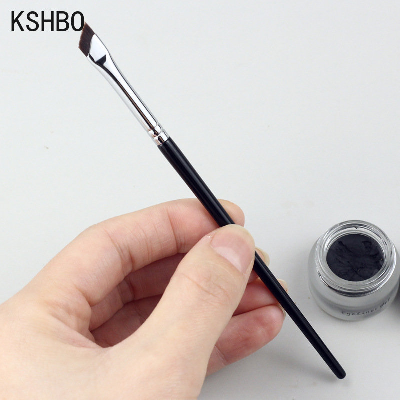 KSHBO 1/Angled Eyebrow Brush Super Thin Eyeliner Makeup Brush Cosmetic Eyebrow Liner Cream Outline Flat Eye Details Brushes