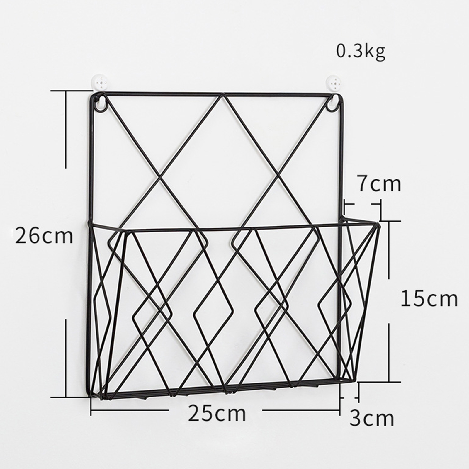 Revistas de metal montadas na parede Arquivos de jornais Livros de armazenamento rack exibição de stand exibir organizador suspenso para escritório em casa