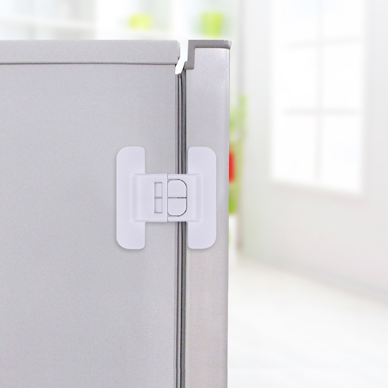 Refrigerador de segurança para bebês bloqueio armário de porta fivela de fivela para crianças segurança bloqueio de mobília doméstica mobília do armário de segurança fechaduras de segurança