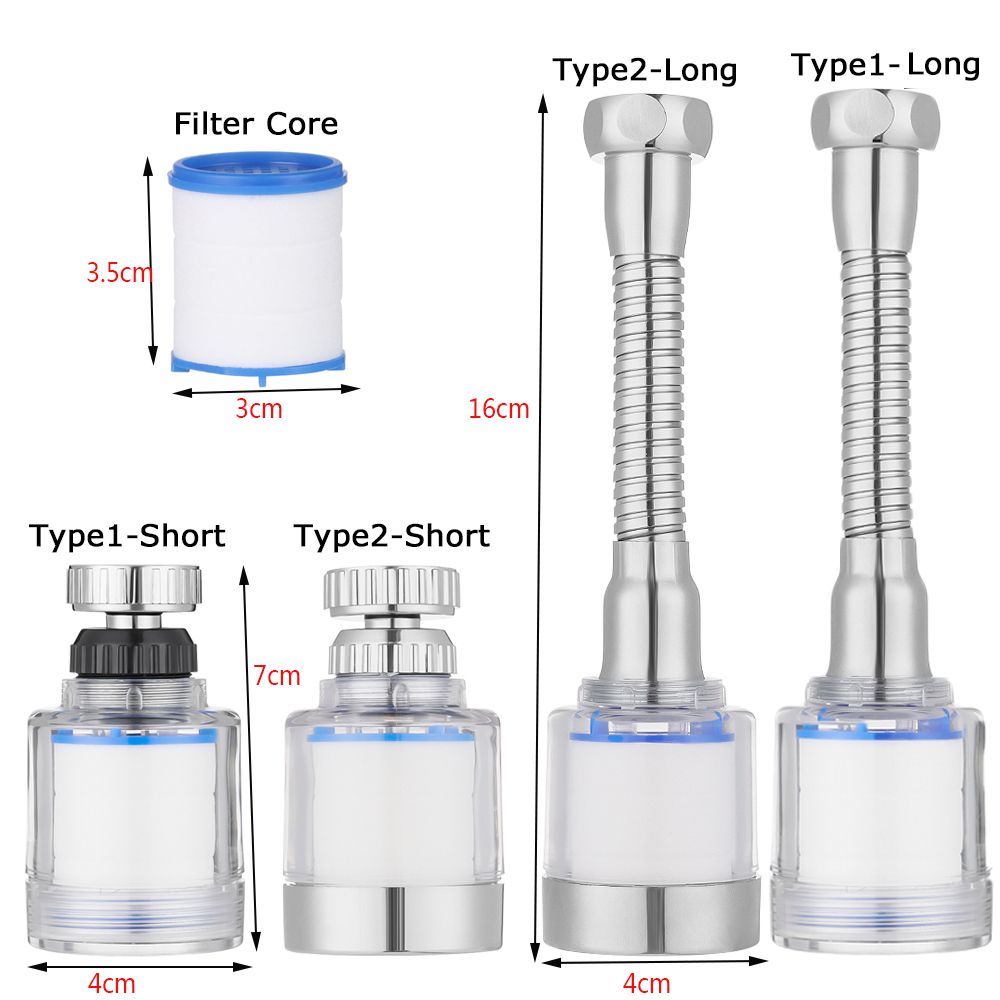 360 ° obrotowe kran obrotowy filtr filtra dyfuzor złącze woda oszczędność kuchenna zlew kranu głowica spray aerator kresek Extender