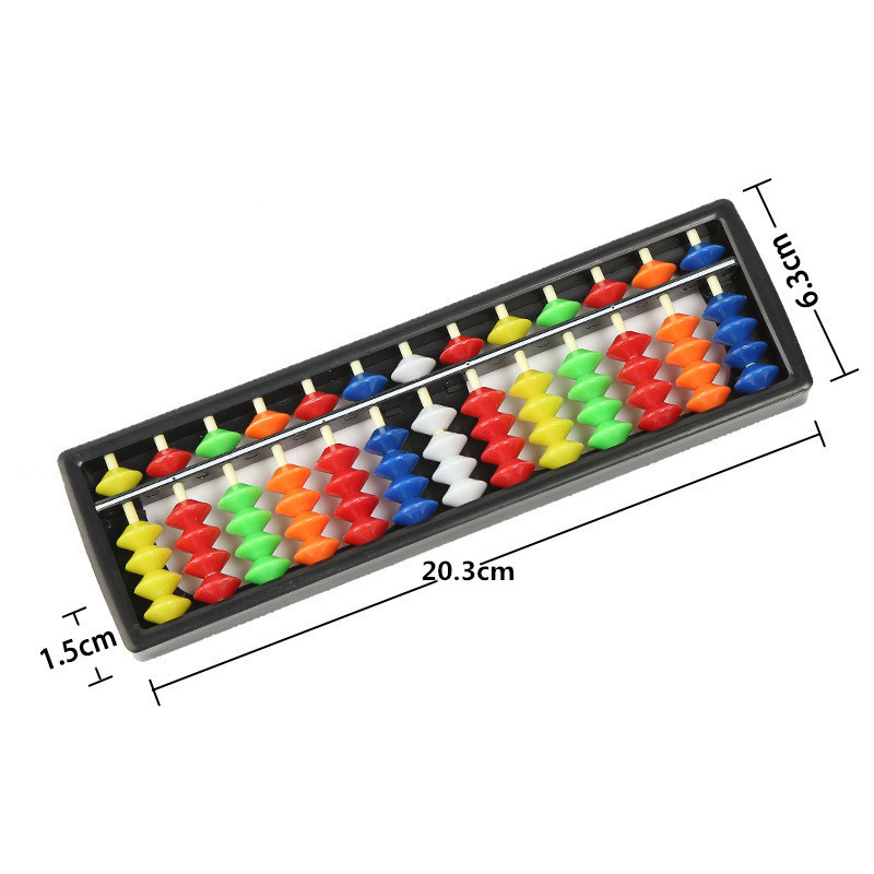 Colonna di 13 cifre portatili abacus abacus aritmetica soroban calcolo strumento di apprendimento matematico bambini