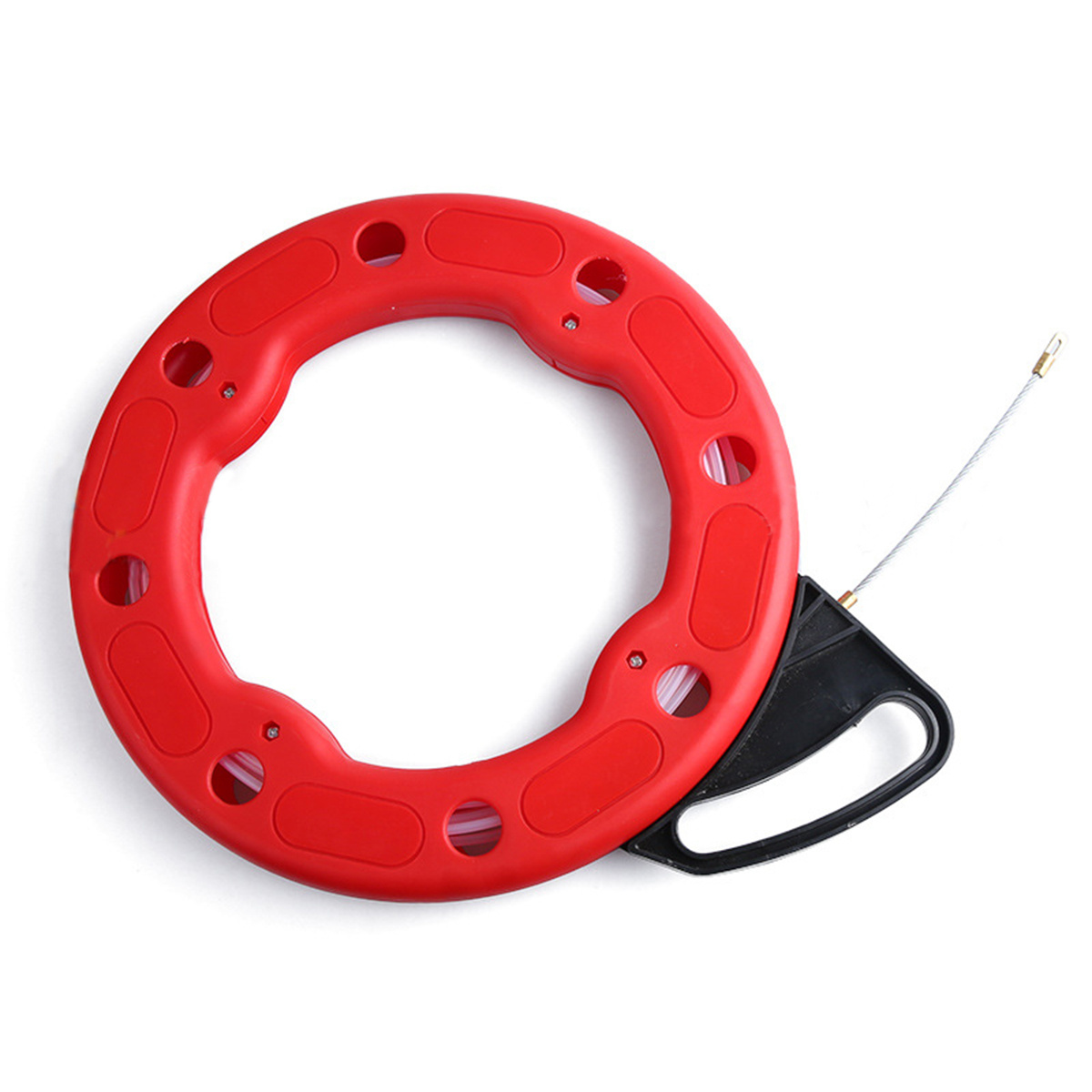 30M/40M 4mm Cable Puller Fish Tape Cable Fiberglass Fish Tape Reel Puller Fiberglass Metal Wall Wire Conduit