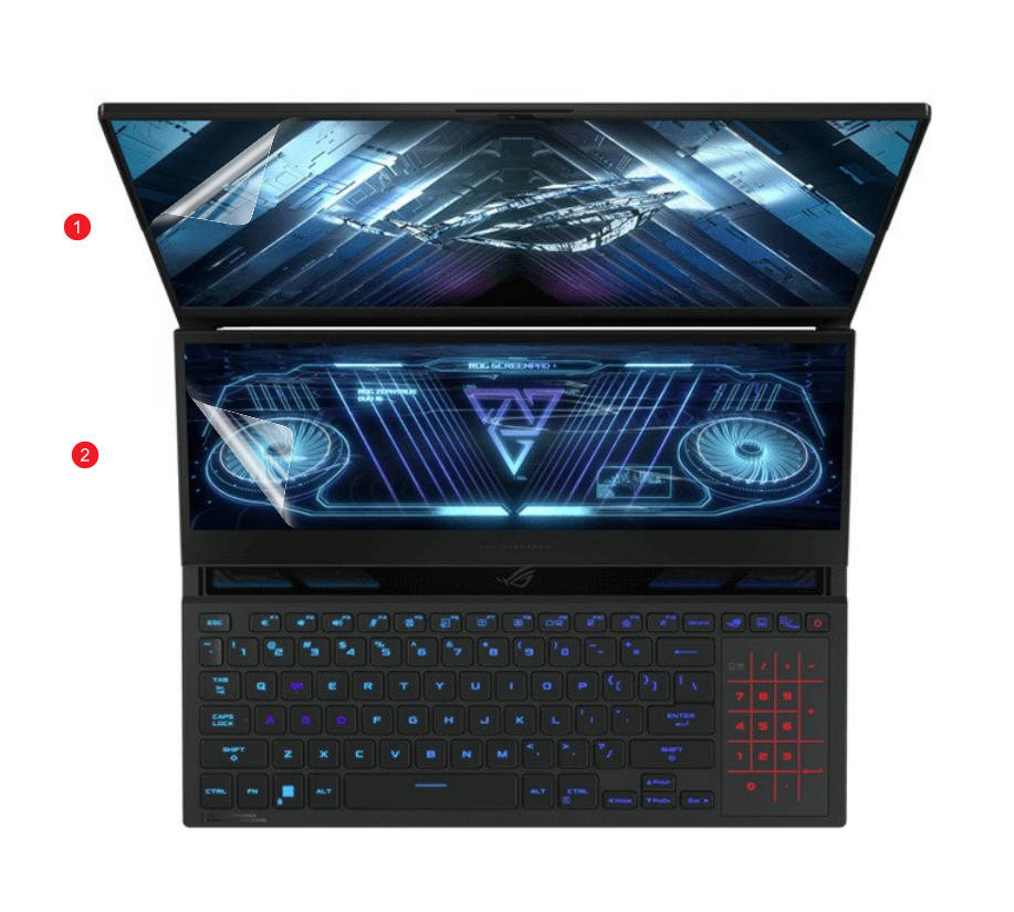 Pour Asus Rog Zephyrus Duo 16 2022 GX650 GX650RX GX650RW GX650R GX 650 16 '' Couverture de protection d'écran HD HD Film de haut écran élevé