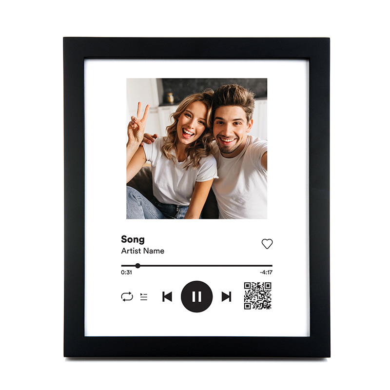 Acrilico personalizzato Spotify Song Music Plaque Coppie personalizzate da donna Uomo Speciale Album Special Cover Art Player Birthday Regali