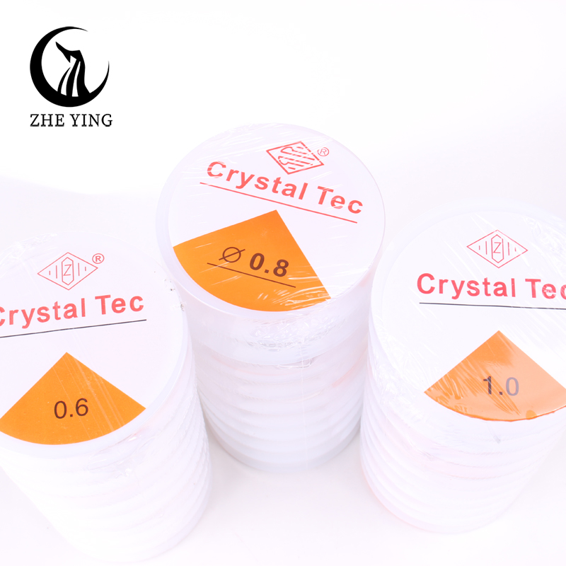 0,6-1,0 mm Transparent Elastic Cryn Crystal Stret Stret String Fastics Forge perle di semi fai-da-te perle di cavallo Braccialetti