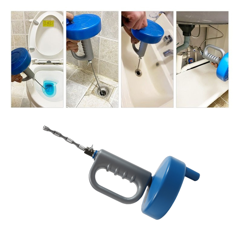 3/5/7MetersPipe Plunger Kitchen Sink Sewer Dredge Cleaning Basin Clogging Plumbing Bathtub Drain Unblocker Tool Manual Bathroom