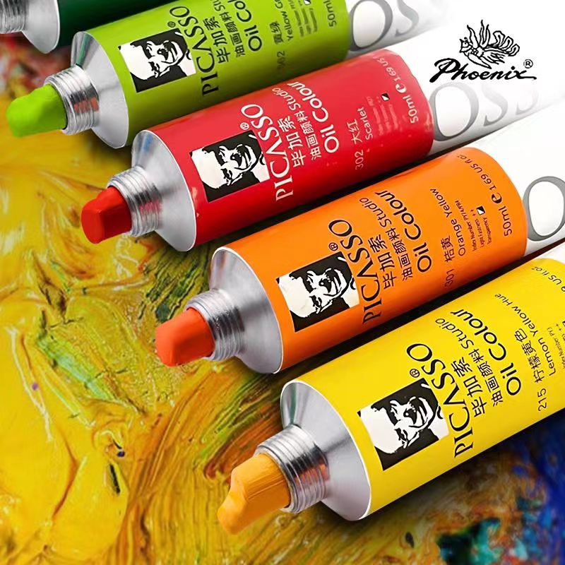 Paint di olio di Picasso 170 ml a tubo singolo olio studentesco entry-level dipingere e schizzo Special Pigments Formature d'arte