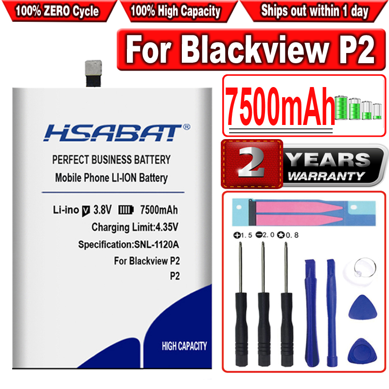 Batteria HSABAT 4350MAH-13500MAH Blackview P2 P2 LITE da 5,5 pollici BV6100 BV9100 BV9700 / Blackview Bv9700 Pro