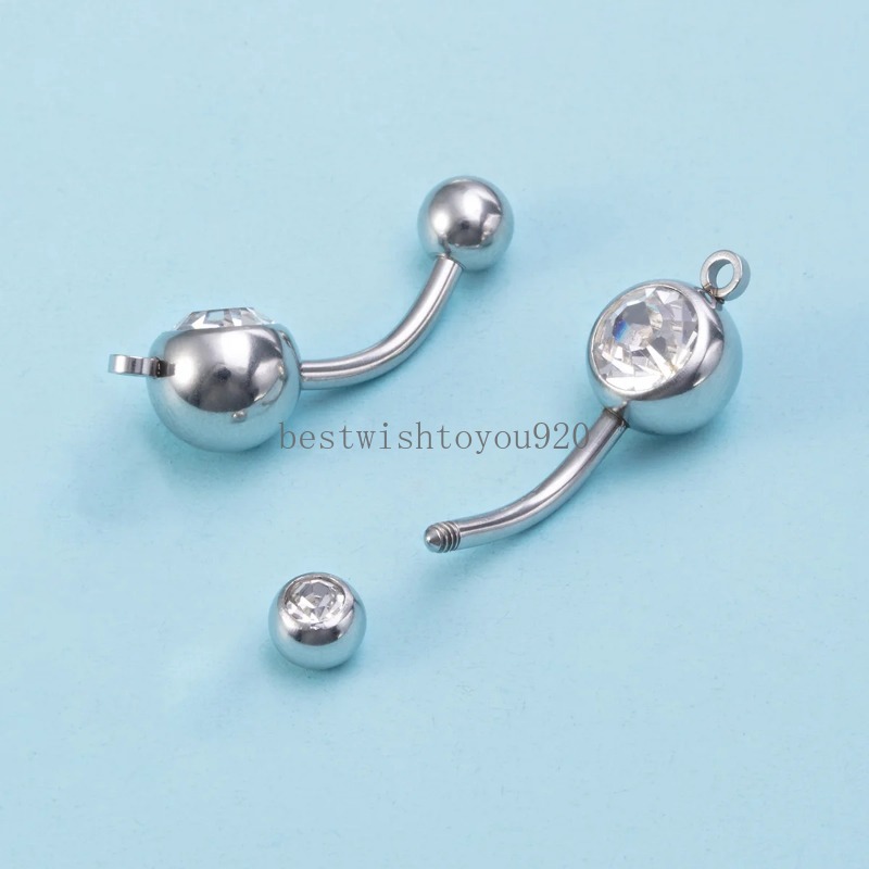 Bauchnabel Ringe DIY -Schmuckzubehör Erkenntnisse Anhänger Navel Stud