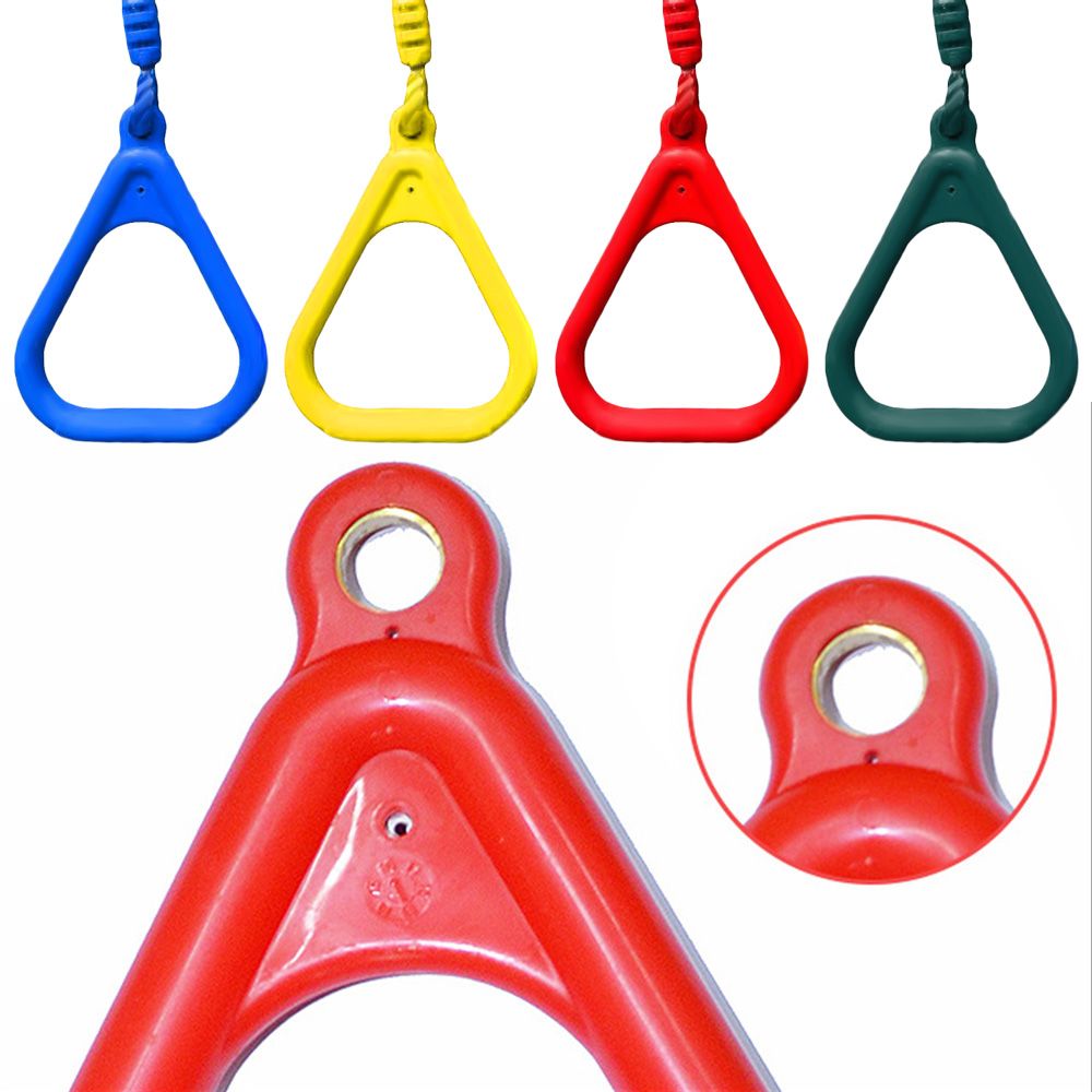 1/New Outdoor Playground Games For Kids Boy Girl Plastic Pull Up Ring Gym Rings Arm Training Kids Swings Rings